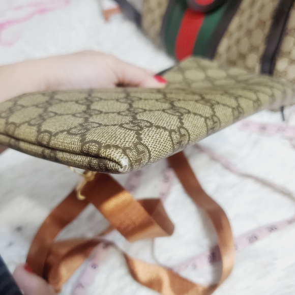 Authentic Gucci Brown Monogram Crossbody Bag. Includes 3 Straps. - Picture 7 of 15